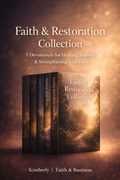 Faith & Restoration Collection bundle by Kimberly Faith & Business – 5 Christian devotionals for healing, faith, and spiritual growth